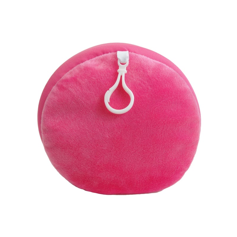 Wolf Essentials Microbead Bolster Tube Travel Pillow - Compact Neck Roll Pillow for Airplane, Car, or Home - Soft Lumbar Support Pillow - Pink - Image 2